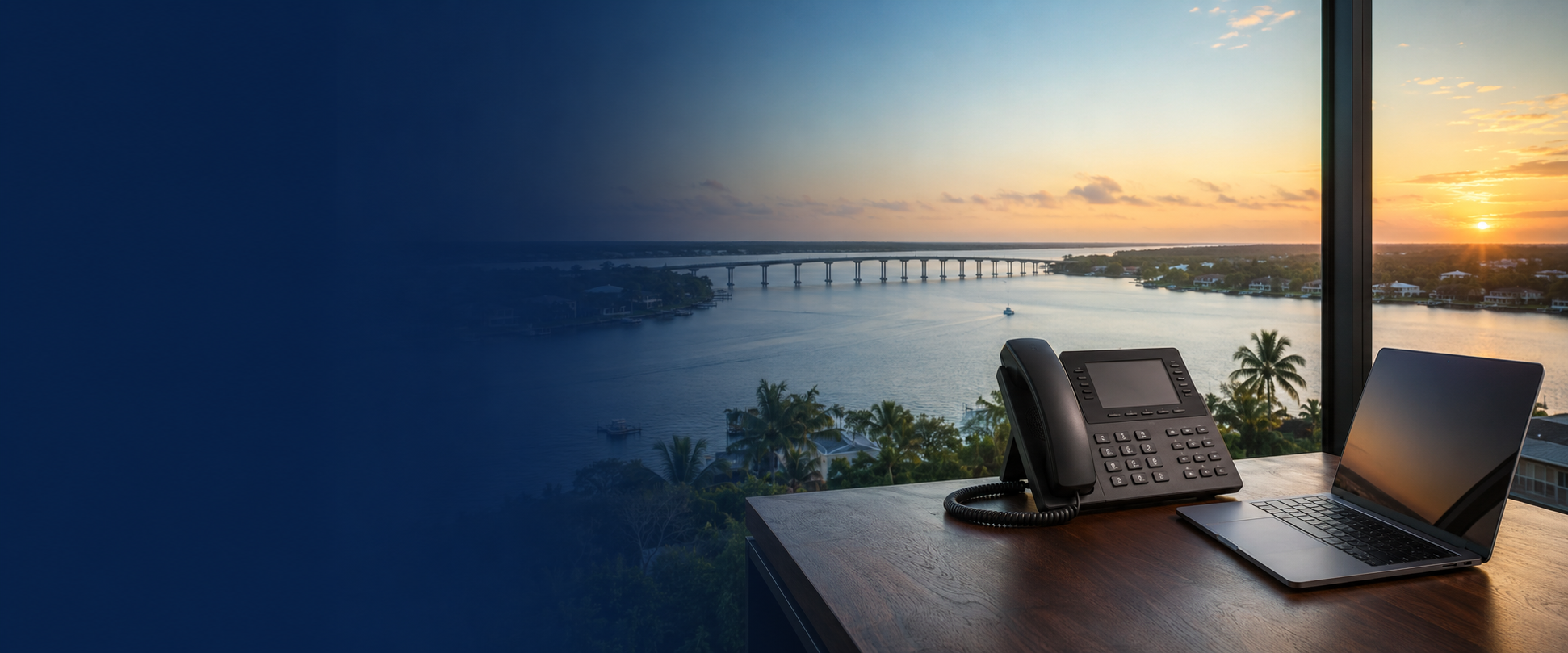 Palm City Hero Business phone systems in Palm City, Florida overlooking the St. Lucie River
