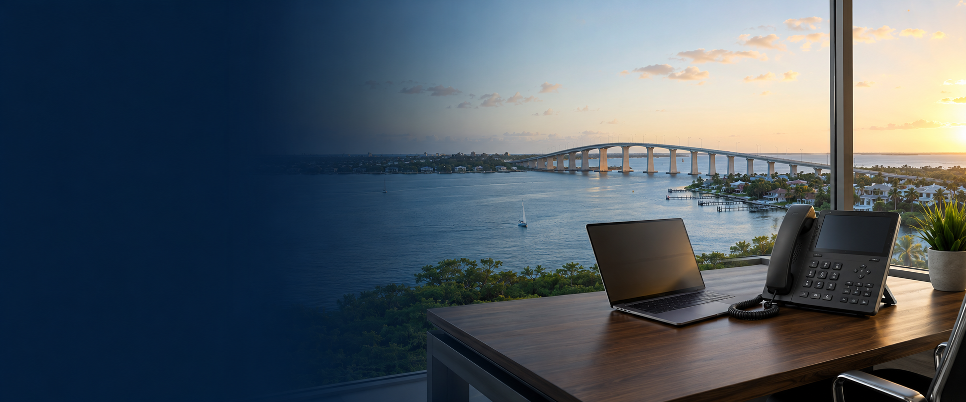 Vero Hero Business phone systems in Vero Beach, Florida overlooking the Indian River Lagoon