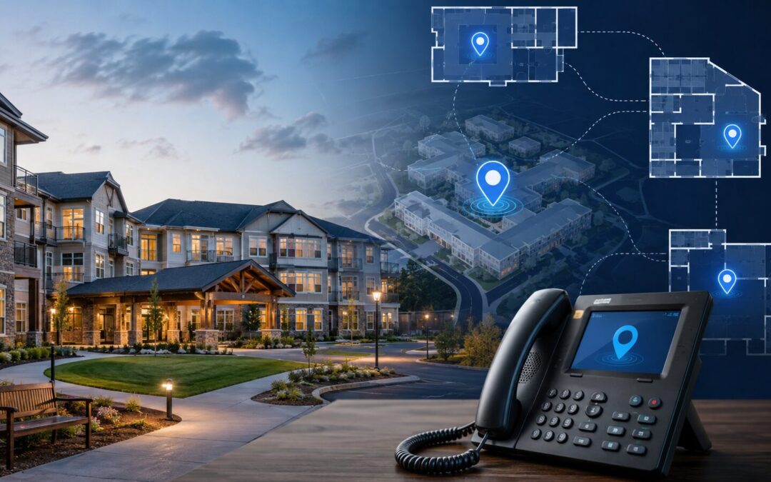 E911 and Dispatchable Location for Senior Living Phone Systems